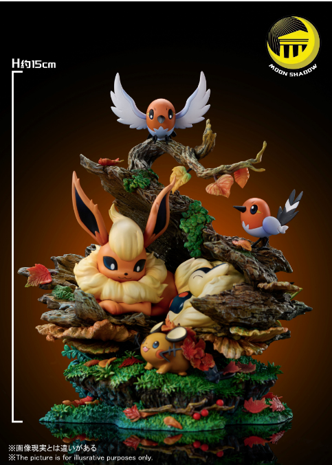 Moon Shadow Studio Flareon Group Resin Statue