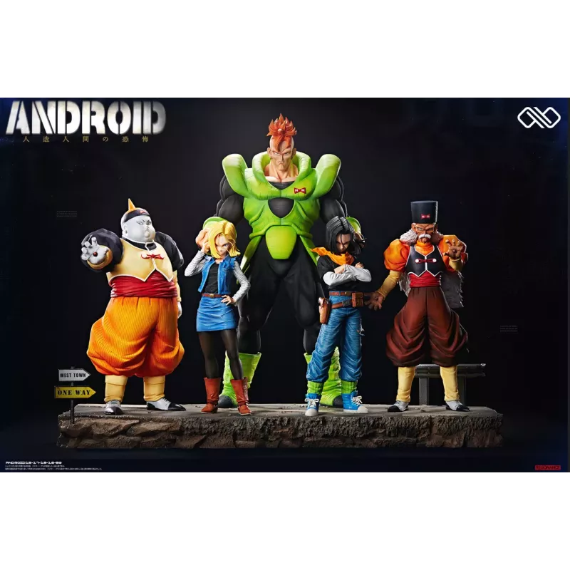 Infinite Studio Android 19 x Android 20 Dr Gero Resin Statue