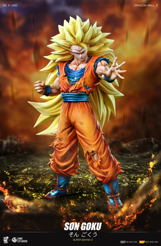 DK X UNO Studio SSJ3 Goku Resin Statue