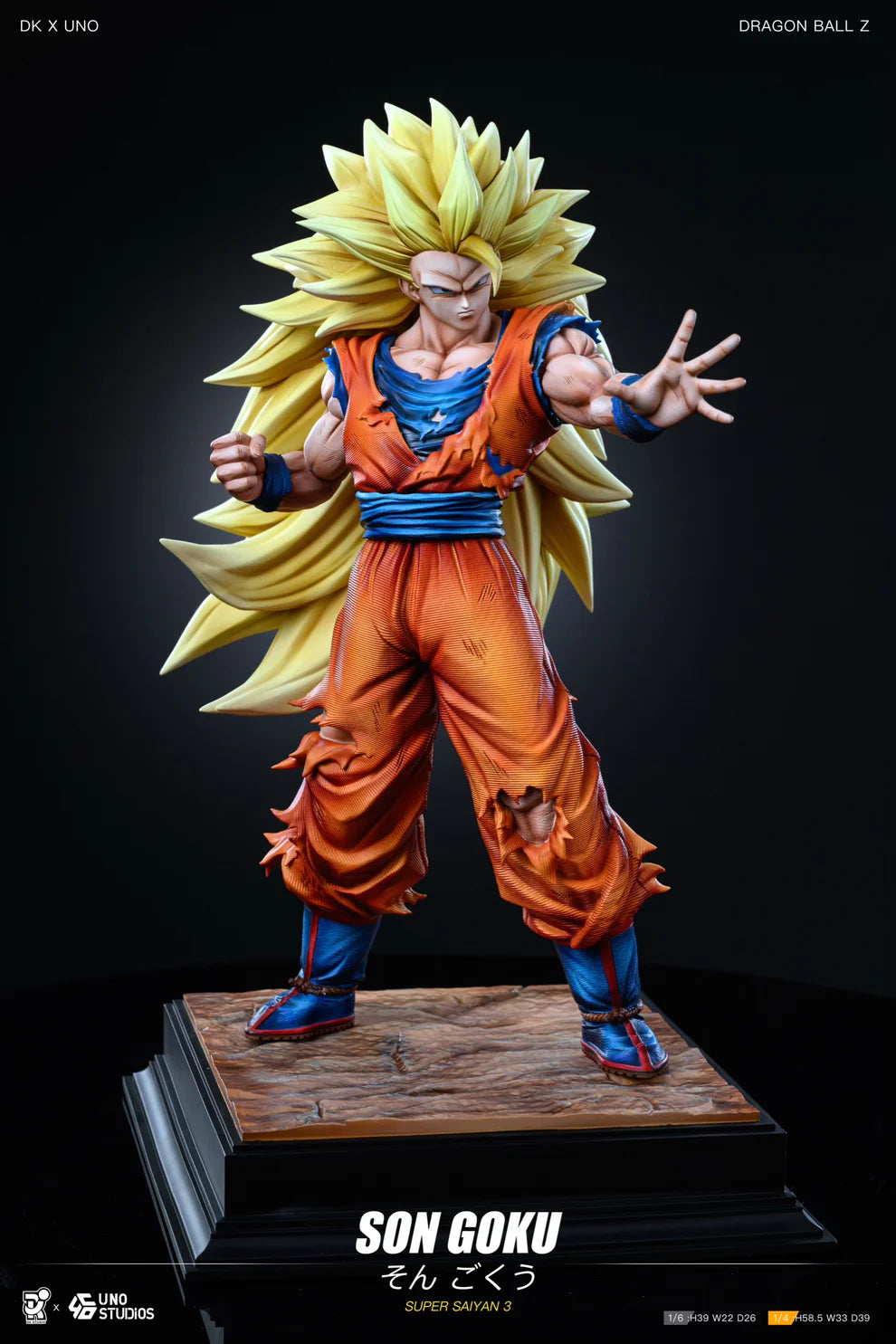 DK X UNO Studio SSJ3 Goku Resin Statue