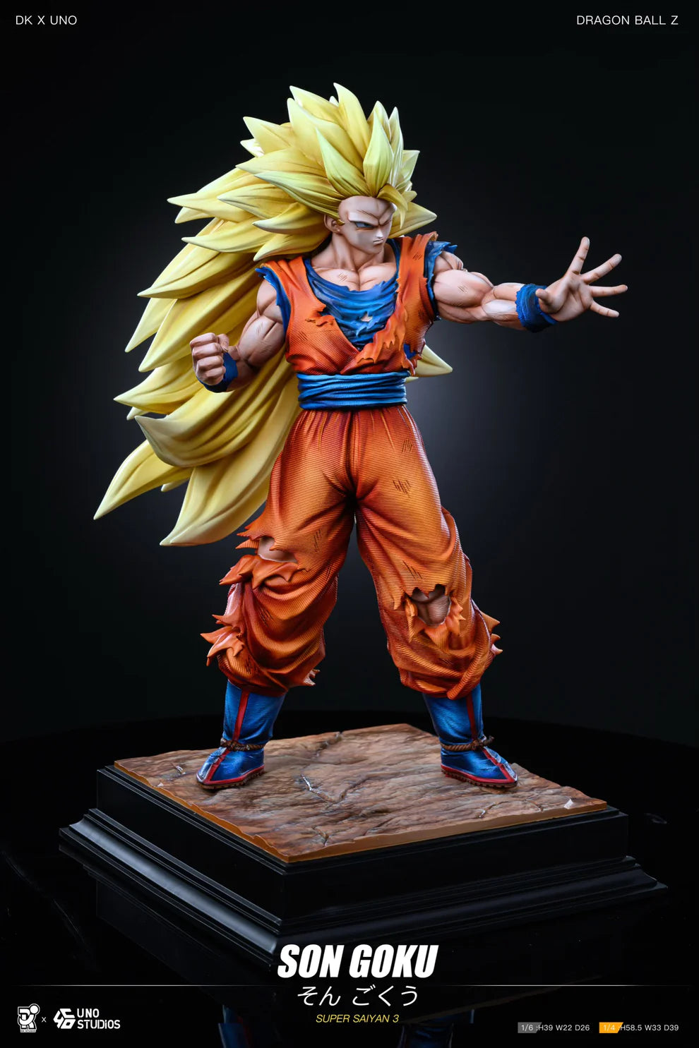 DK X UNO Studio SSJ3 Goku Resin Statue