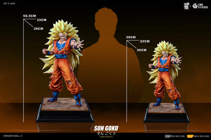 DK X UNO Studio SSJ3 Goku Resin Statue