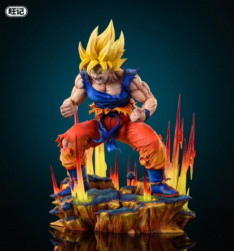 Dragon Ball Wang Ji Studio First Super Saiyan Goku Resin Statue