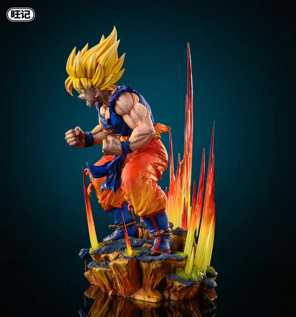 Dragon Ball Wang Ji Studio First Super Saiyan Goku Resin Statue