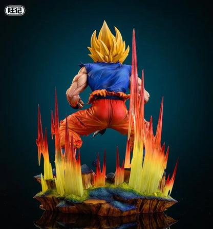 Dragon Ball Wang Ji Studio First Super Saiyan Goku Resin Statue