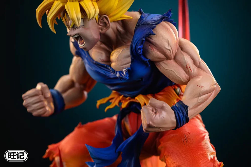 Dragon Ball Wang Ji Studio First Super Saiyan Goku Resin Statue