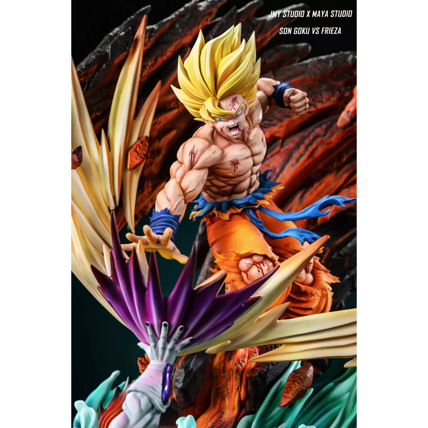 JMY Studio First Super Saiyan Goku vs Frieza Resin Statue