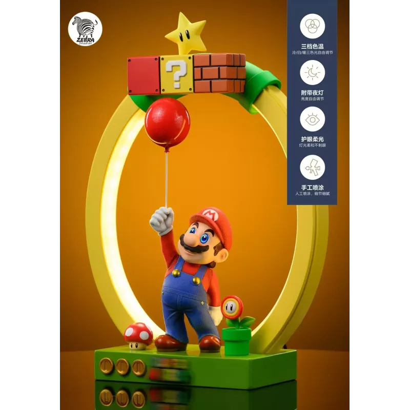 Super Mario Zebra Studio Mario Lamp Resin Statue