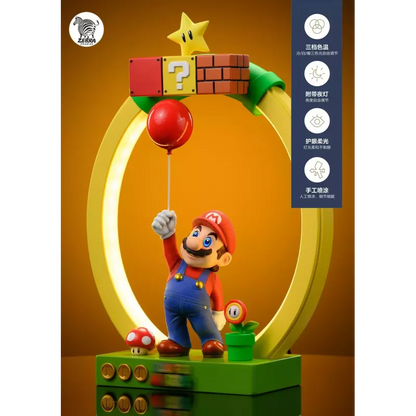 Super Mario Zebra Studio Mario Lamp Resin Statue